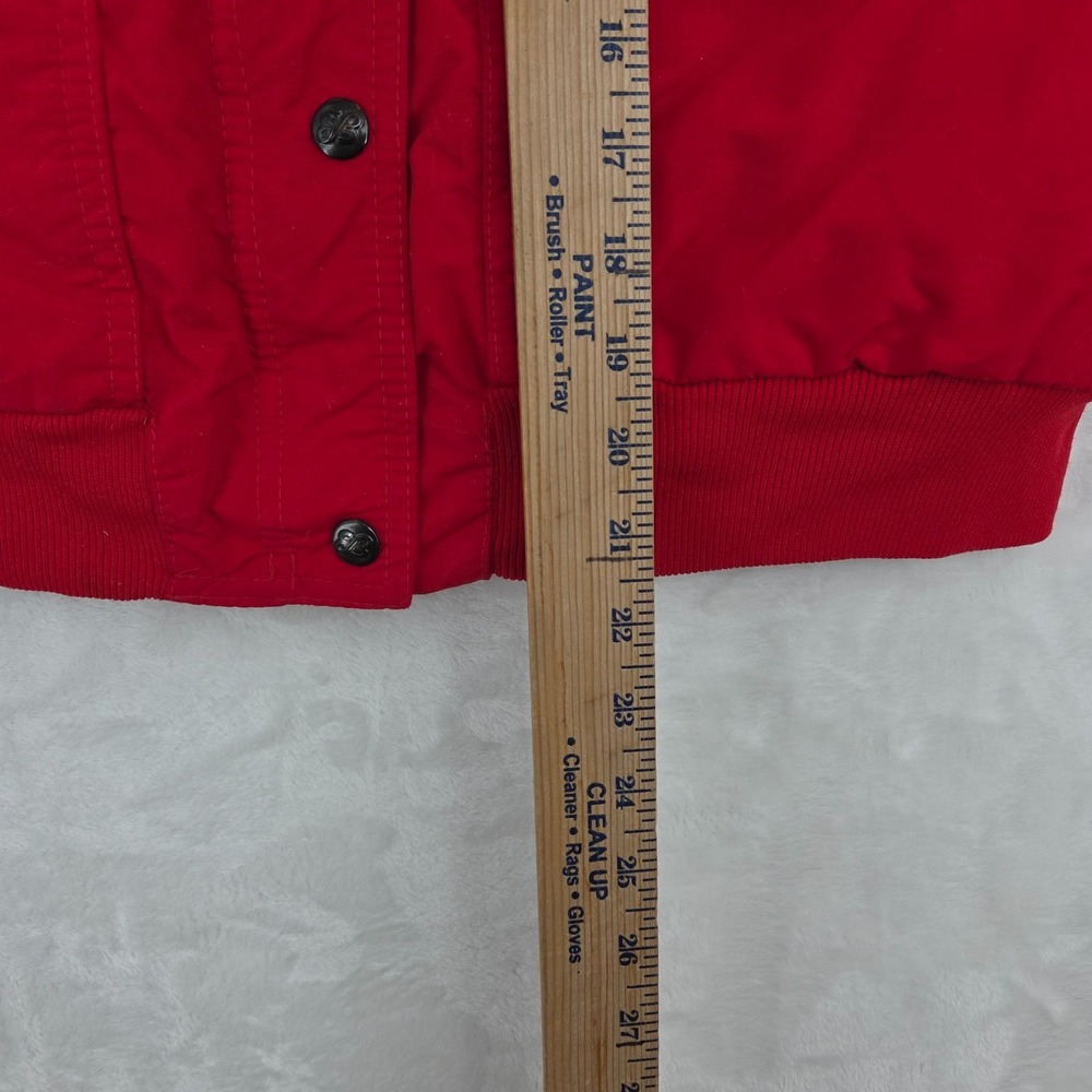 VTG Eddie Bauer Down Vest Men's Med Red Goose Down Puffer USA Made 80s 90s - Picture 7 of 9